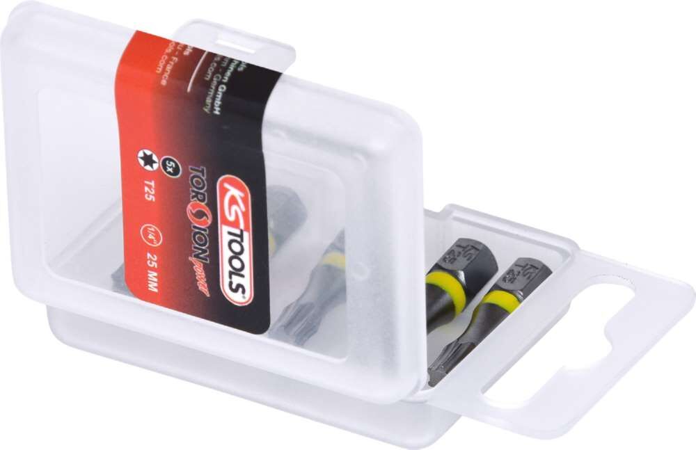 KS Tools 1/4 Zoll TORSIONpower Bit Torx Länge 75mm T10 5er Pack Produktbild KS Tools 1/4 Zoll TORSIONpower Bit Torx Länge 75mm T10 5er Pack bild 4