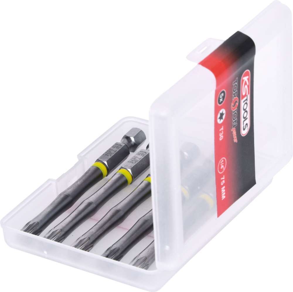KS Tools 1/4 Zoll TORSIONpower Bit Torx Länge 75mm T30 5er Pack Produktbild KS Tools 1/4 Zoll TORSIONpower Bit Torx Länge 75mm T30 5er Pack bild 3