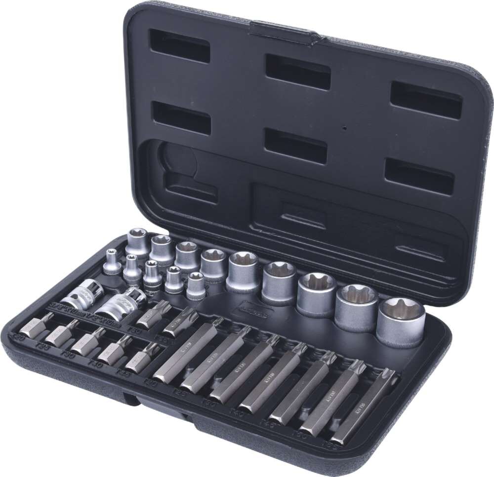 KS Tools Torx-Steckschlüssel- und Bit-Satz 30 Teile Bits mit Bohrung Produktbild KS Tools Torx-Steckschlüssel- und Bit-Satz 30 Teile Bits mit Bohrung