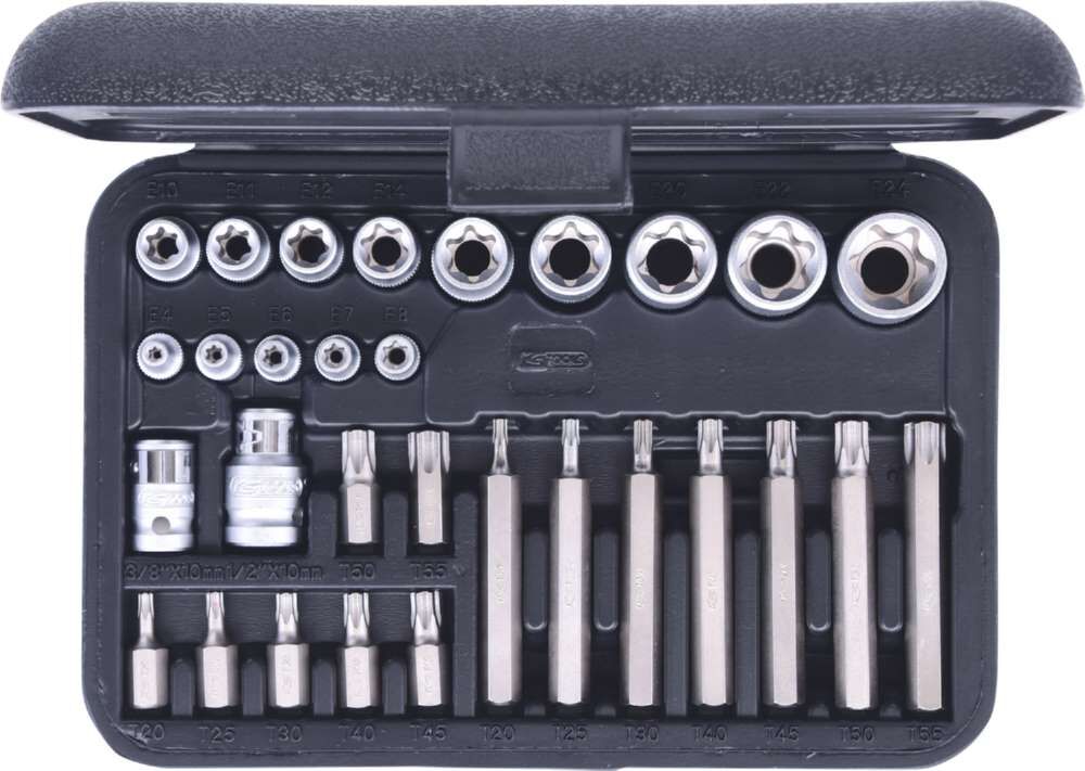 KS Tools Torx-Steckschlüssel- und Bit-Satz 30 Teile Bits mit Bohrung Produktbild KS Tools Torx-Steckschlüssel- und Bit-Satz 30 Teile Bits mit Bohrung bild 5