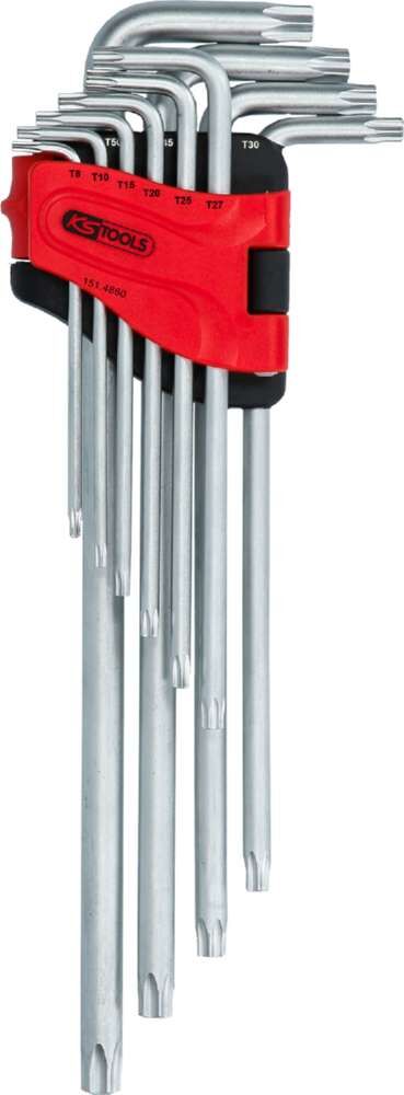 KS Tools Winkelstiftschlüsselsatz Torx extra lang 10 Teile Produktbild KS Tools Winkelstiftschlüsselsatz Torx extra lang 10 Teile