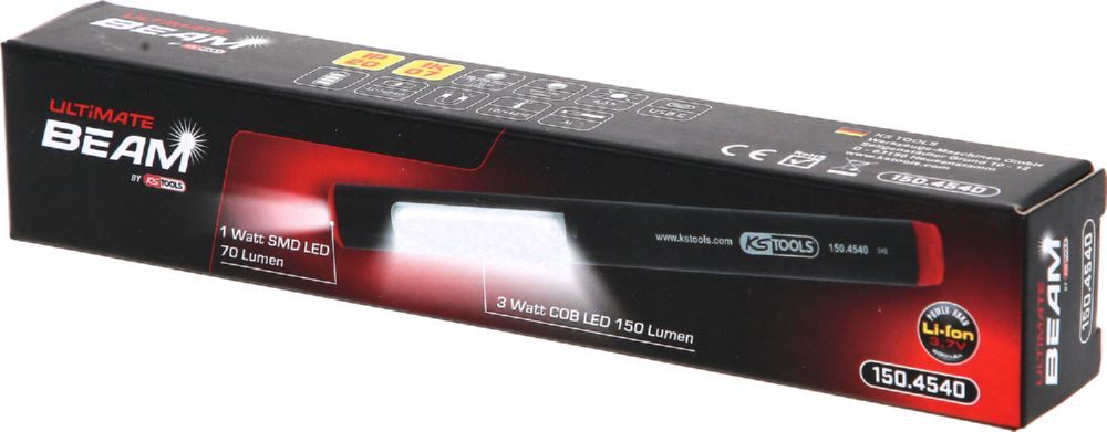 KS Tools LED-Stiftlampe UltimateBEAM Aluminium Li-Ion 150 Lumen Produktbild KS Tools LED-Stiftlampe UltimateBEAM Aluminium Li-Ion 150 Lumen bild 4