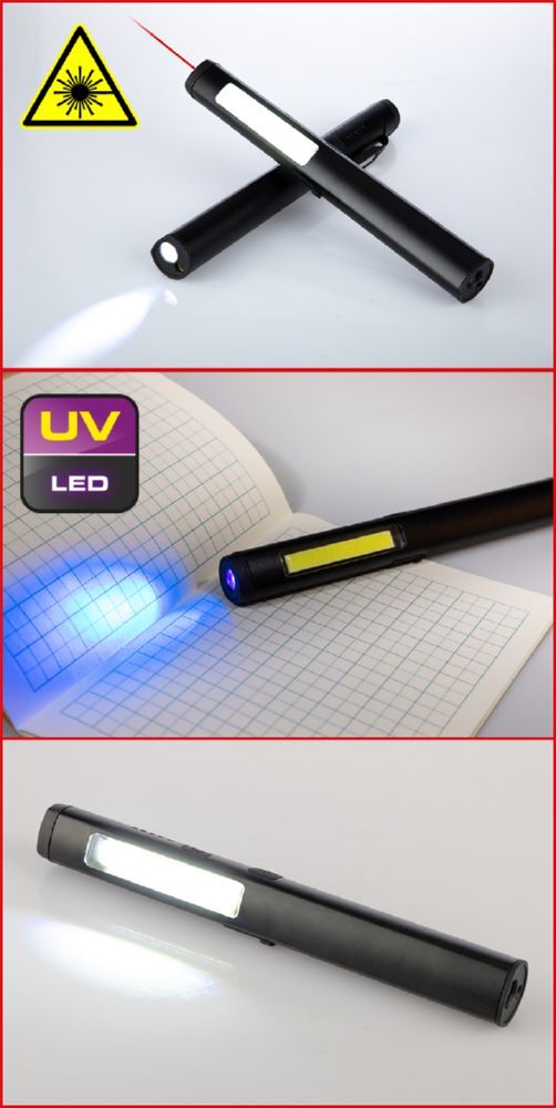 Produktbild UltimateBEAM LED COB Stripe Inspektionslampe 350 Lumen mit UV-Spot LED und Laser bild 11