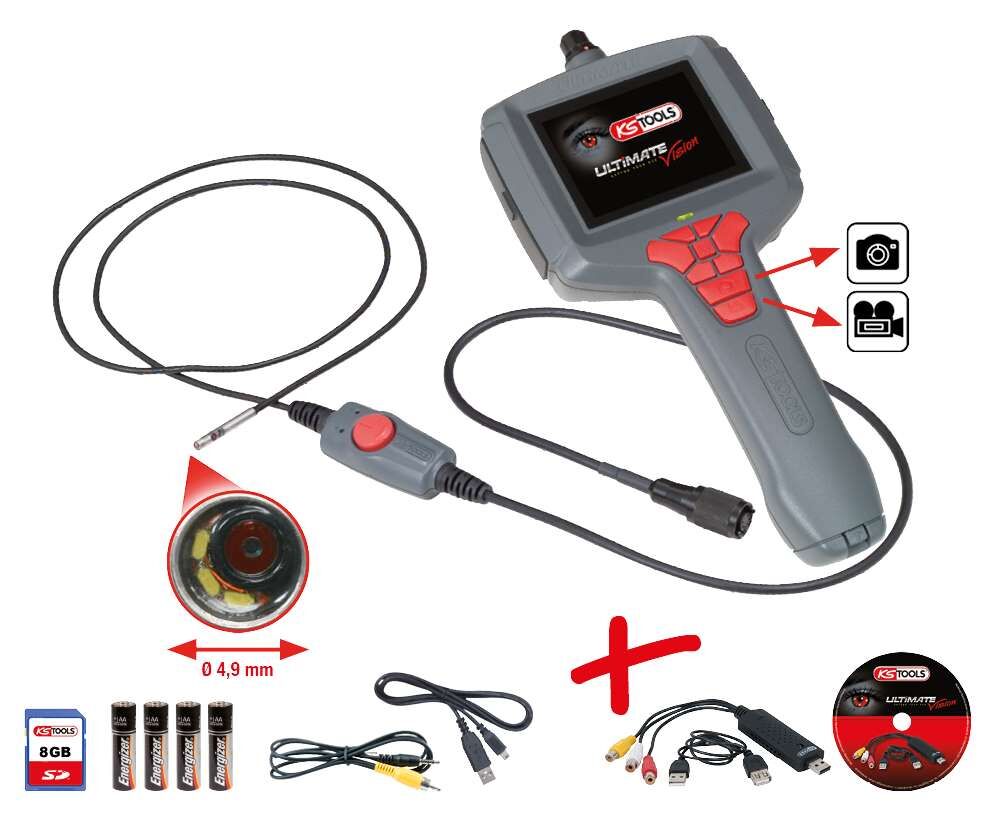 KS Tools ULTIMATEvision MASTER Videoskop Satz Durchmesser 4,9mm mit Videograbber Produktbild KS Tools ULTIMATEvision MASTER Videoskop Satz Durchmesser 4,9mm mit Videograbber bild 6