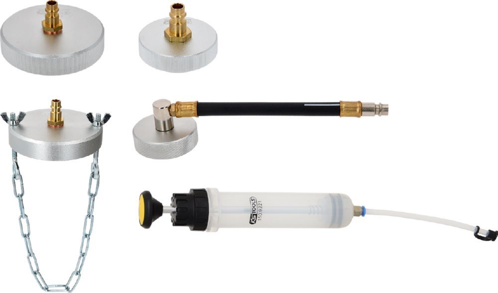 KS Tools Universal Adapter Satz zur Bremsentlüftung mit Handpumpe 5 teilig Produktbild KS Tools Universal Adapter Satz zur Bremsentlüftung mit Handpumpe 5 teilig
