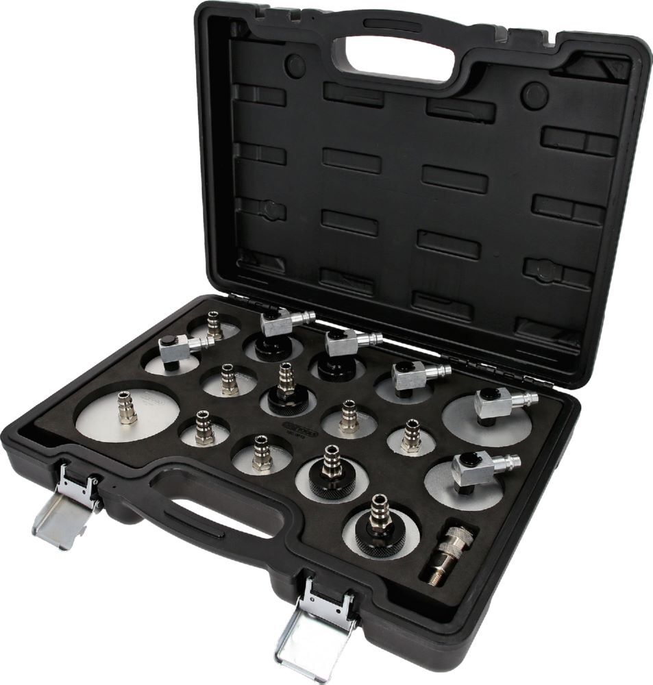 KS Tools Universal Entlüfterstutzen Adapter Satz zur Bremsenentlüftung 17 teilig Produktbild KS Tools Universal Entlüfterstutzen Adapter Satz zur Bremsenentlüftung 17 teilig
