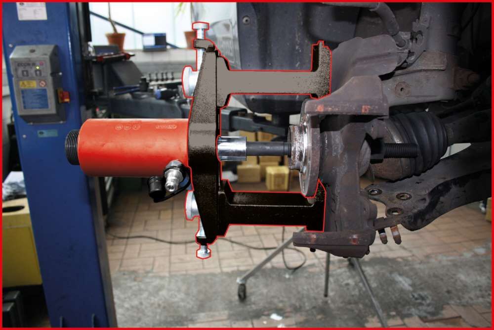 KS Tools Universal Werkzeug zur geschraubten und Kompakt Radlagermontage 33 Teile KS Tools Universal Werkzeug zur geschraubten und Kompakt Radlagermontage 33 Teile