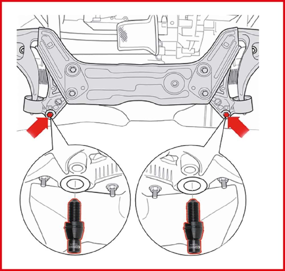 KS Tools VAG Fixierbolzen Satz für Hilfsrahmen M14 x 1,5 4 Teile Produktbild KS Tools VAG Fixierbolzen Satz für Hilfsrahmen M14 x 1,5 4 Teile bild 3