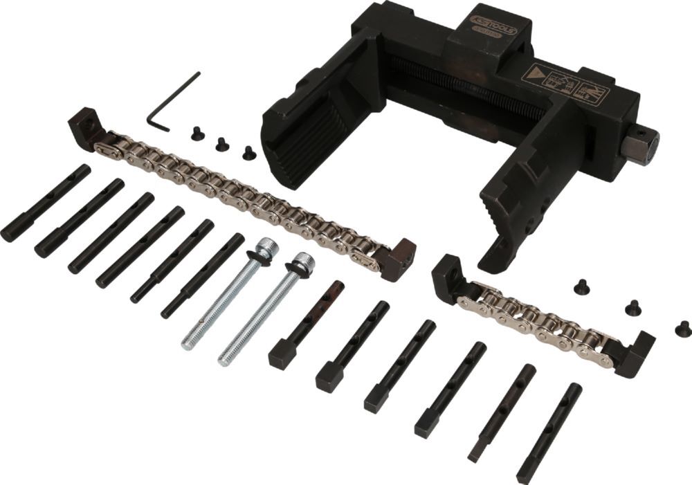 Produktbild KS Tools Vario Muttern und Kappenschlüssel Satz für LKW Achse 14 teilig