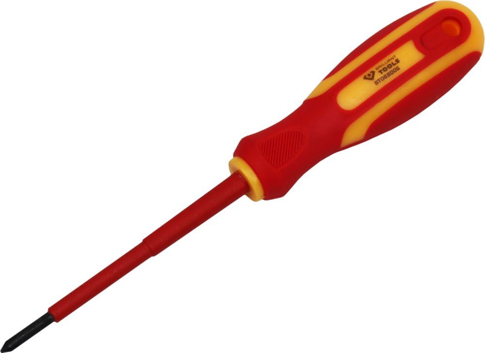 Brilliant Tools Schraubendreher VDE PH0 x 75 mm Produktbild Brilliant Tools Schraubendreher VDE PH0 x 75 mm
