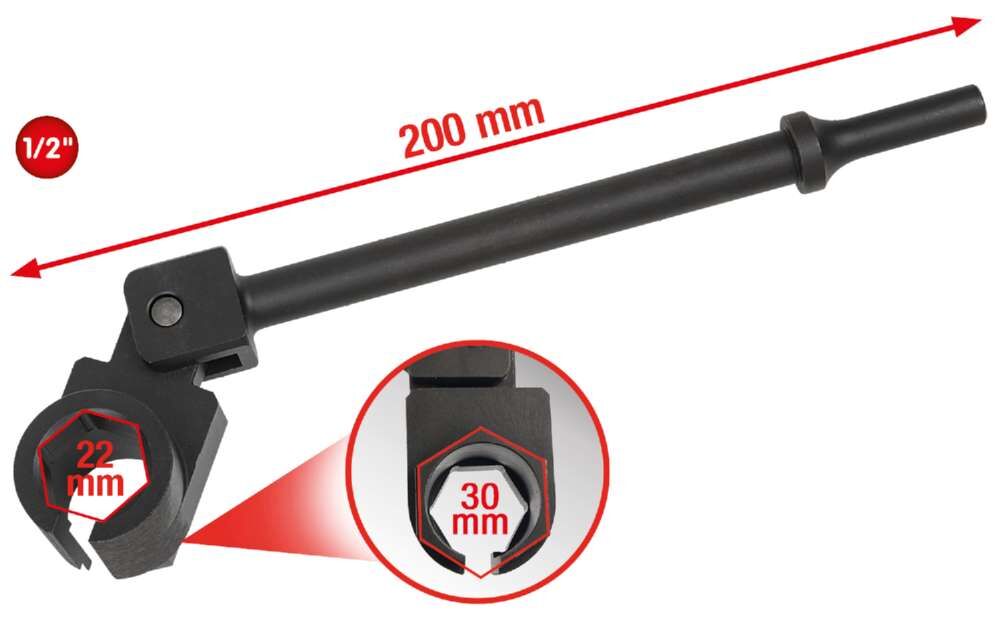 KS Tools Vibrations Lambda Sonden Lösewerkzeug Schlüsslweite 22 mm Gesamtlänge 200 mm KS Tools Vibrations Lambda Sonden Lösewerkzeug Schlüsslweite 22 mm Gesamtlänge 200 mm