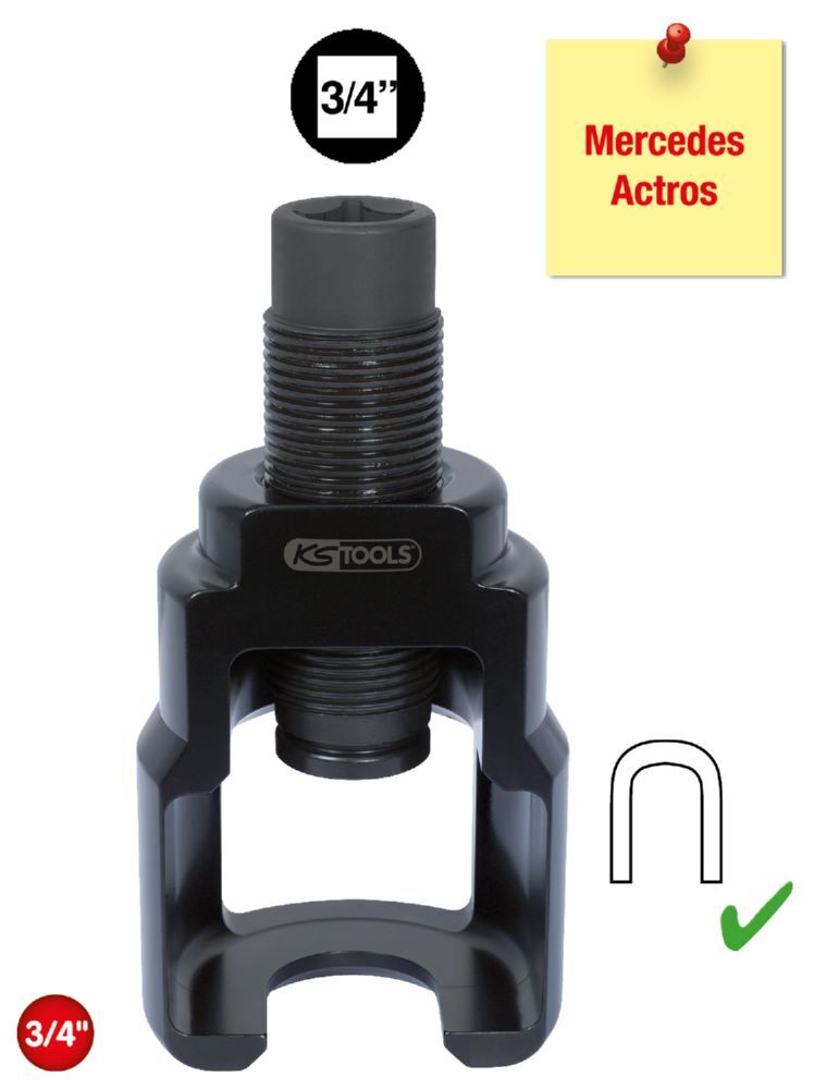 Produktbild 3/4" Vibro-Impact Universal-Kugelgelenk-Abzieher-Glocke 42 x 98 mm bild 2