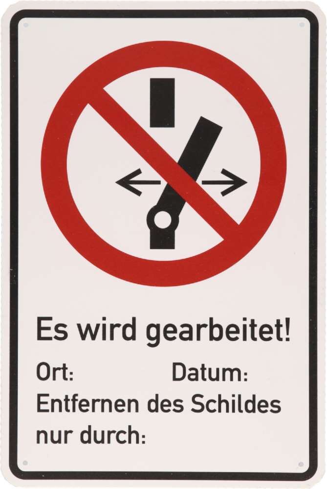 KS Tools Warnschild Geerdet Produktbild KS Tools Warnschild Geerdet