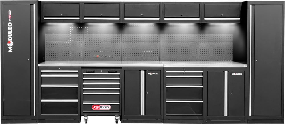 Produktbild KS Tools Werkstatt Schranksystem gerade mit LED Variante 1 4600 x 500 mm