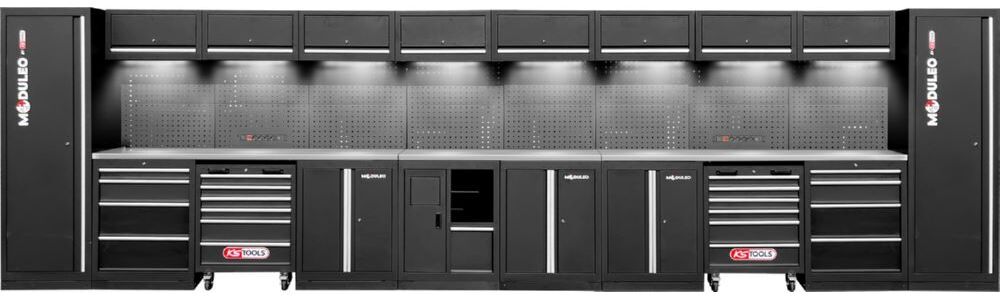 Produktbild KS Tools Werkstatt Schranksystem gerade Variante 2 6640 x 500 mm