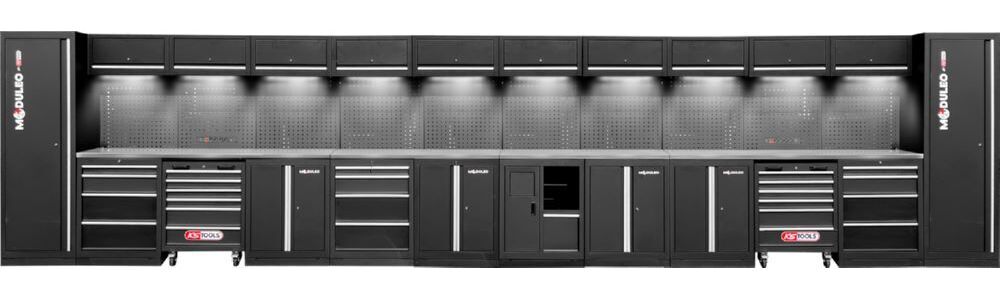 Produktbild KS Tools Werkstatt Schranksystem gerade Variante 1 8000 x 500 mm