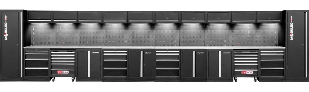 Produktbild KS Tools Werkstatt Schranksystem gerade Variante 2 8000 x 500 mm