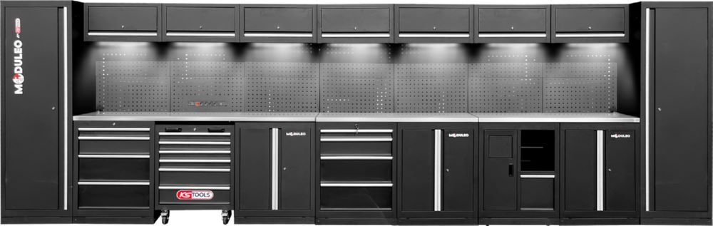 Produktbild KS Tools Werkstatt Schranksystem gerade Variante 1 5960 x 500 mm