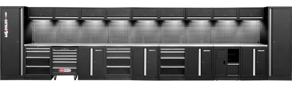 Produktbild KS Tools Werkstatt Schranksystem gerade Variante 1 7320 x 500 mm