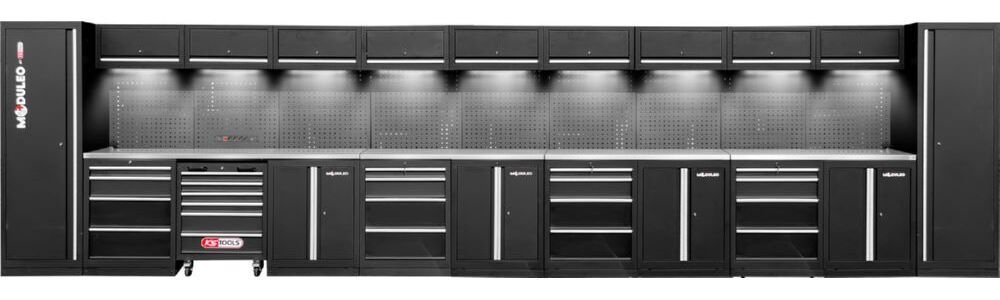 Produktbild KS Tools Werkstatt Schranksystem gerade Variante 2 7320 x 500 mm