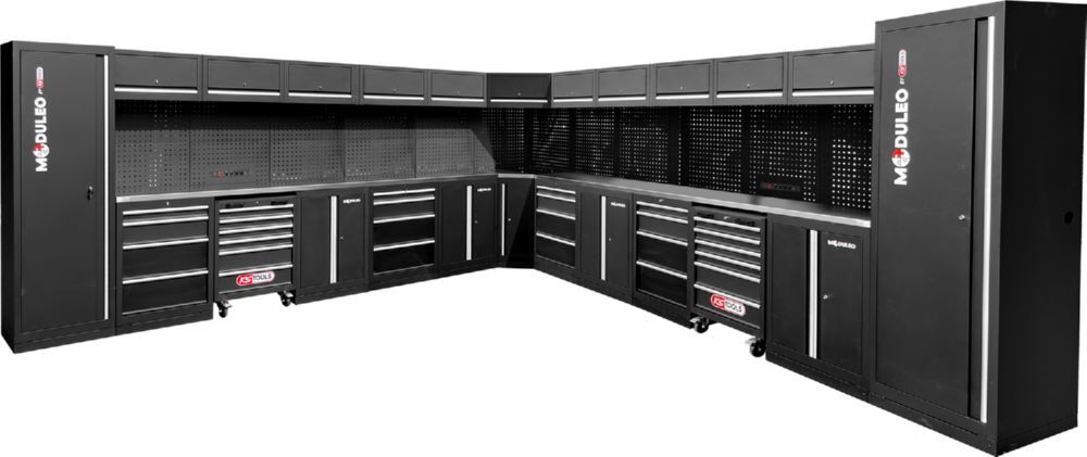 Produktbild KS Tools Werkstatt Schranksystem L-Form 4760 x 4760 mm