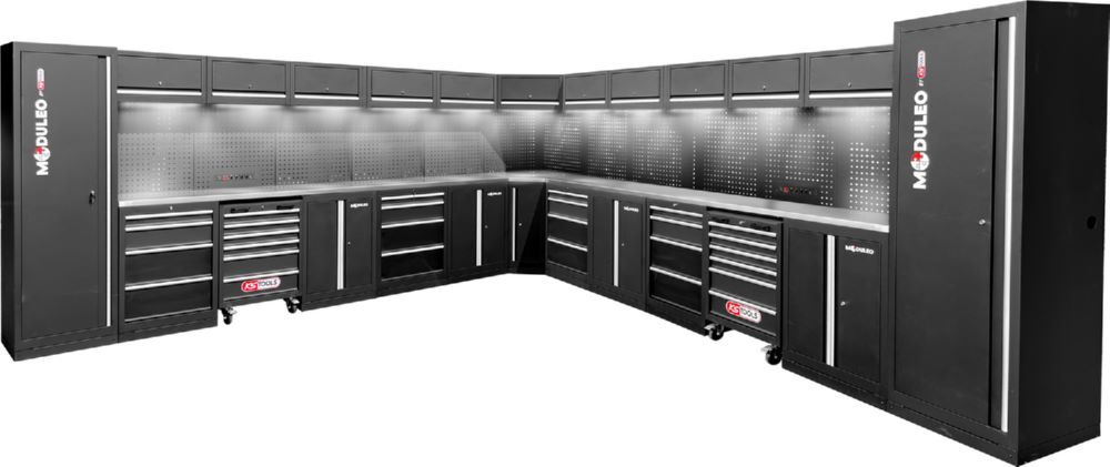 Produktbild Werkstatt-Schranksystem, L-Form, 4760 x 4760 mm bild 3