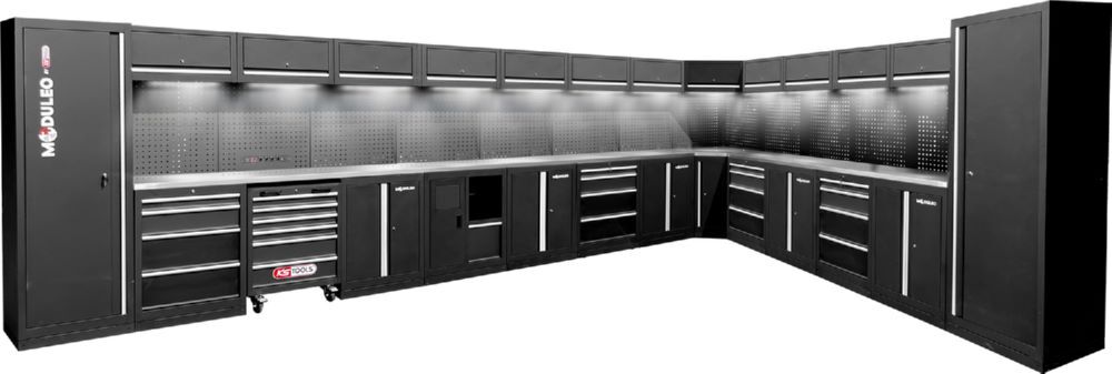 Produktbild Werkstatt-Schranksystem, L-Form, 6120 x 4080 mm bild 3
