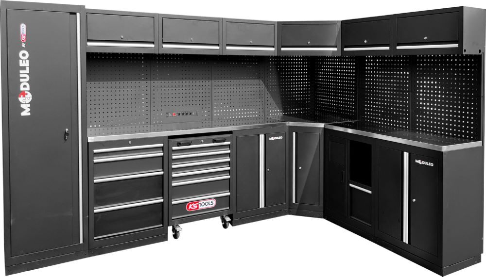 Produktbild Werkstatt-Schranksystem, L-Form, 3400 x 2120 mm, Variante 2 bild 3