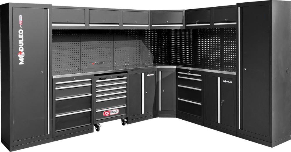 Produktbild Werkstatt-Schranksystem, L-Form, 3400 x 2720 mm, Variante 2 bild 3