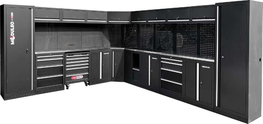 Produktbild Werkstatt-Schranksystem, L-Form, 3400 x 4080 mm, Variante 1 bild 3