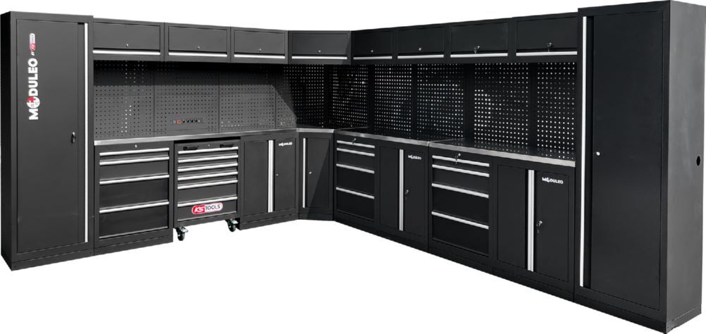 Produktbild Werkstatt-Schranksystem, L-Form, 3400 x 4080 mm, Variante 2 bild 3