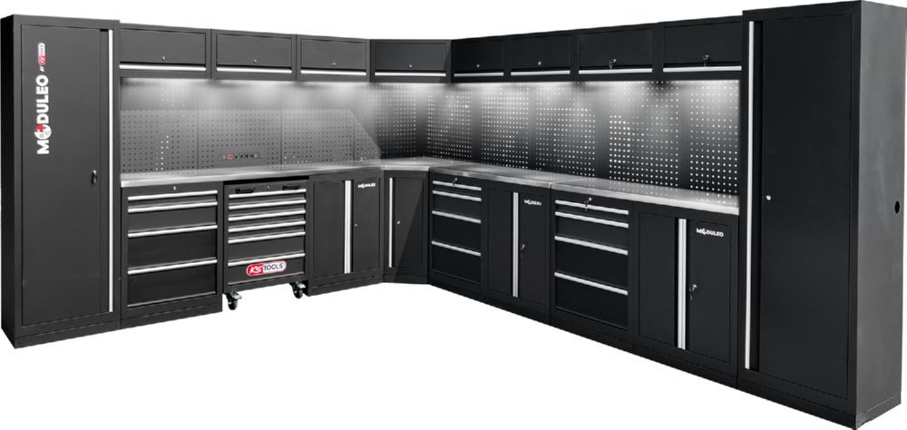 Produktbild KS Tools Werkstatt Schranksystem L-Form Variante 2 3400 x 4080 mm