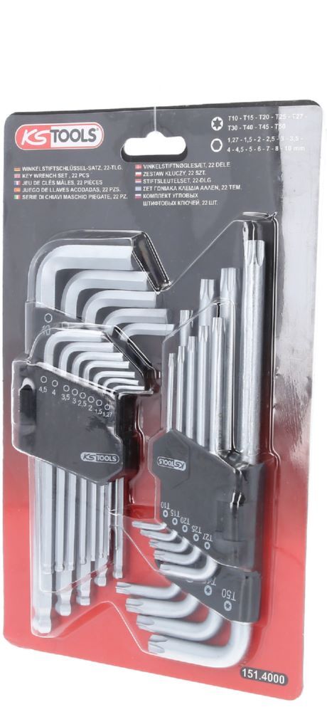 Produktbild Winkelstiftschlüssel-Satz, Torx, Innensechskant, 22-tlg bild 5