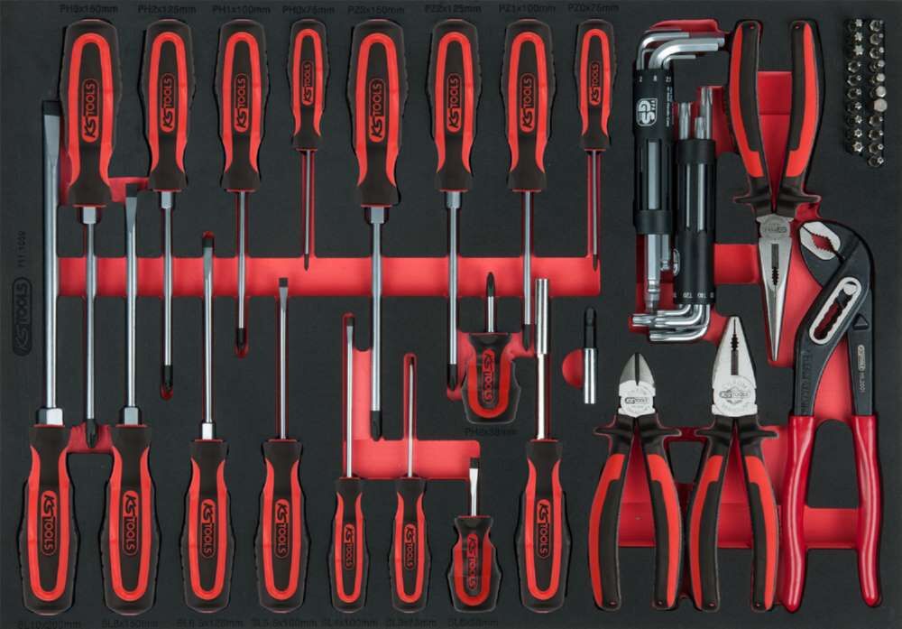 KS Tools Zangen und Schraubendreher Satz 59 teilig Produktbild KS Tools Zangen und Schraubendreher Satz 59 teilig