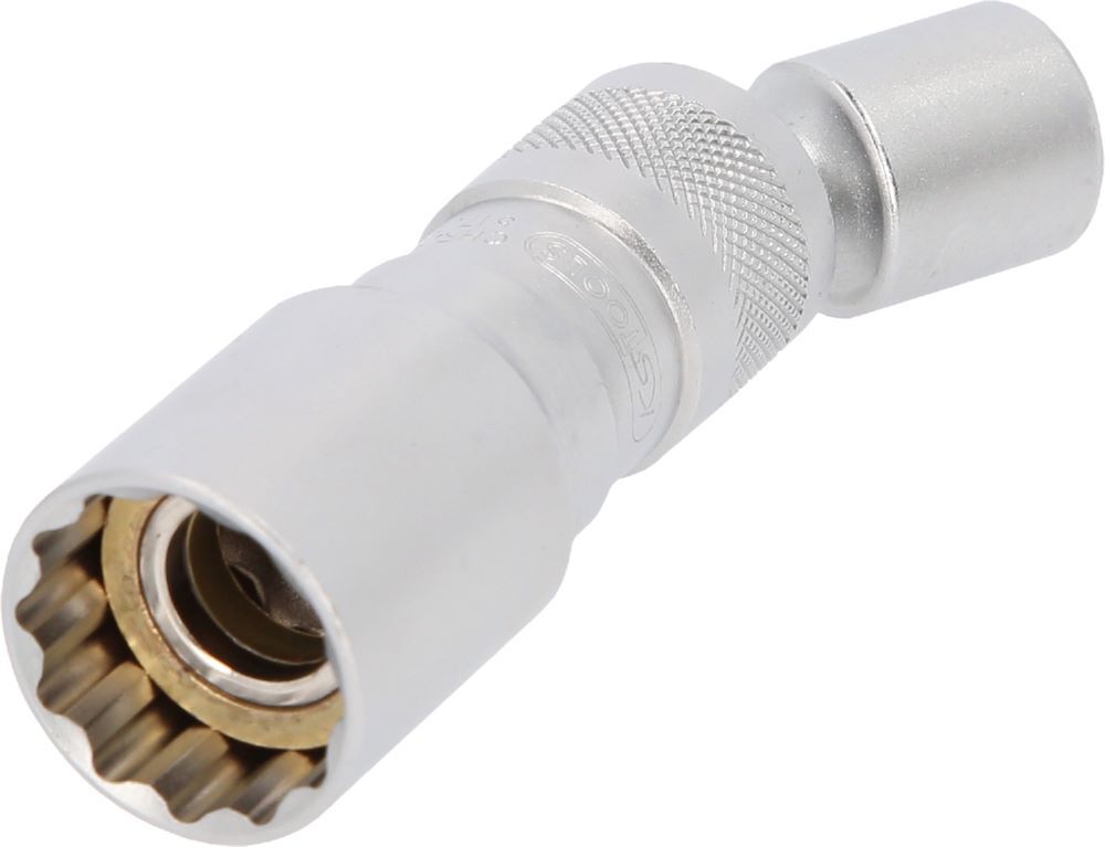 Produktbild 3/8" Zündkerzen-Stecknuss, mit Gelenk, magnetisch, 21 mm bild 2