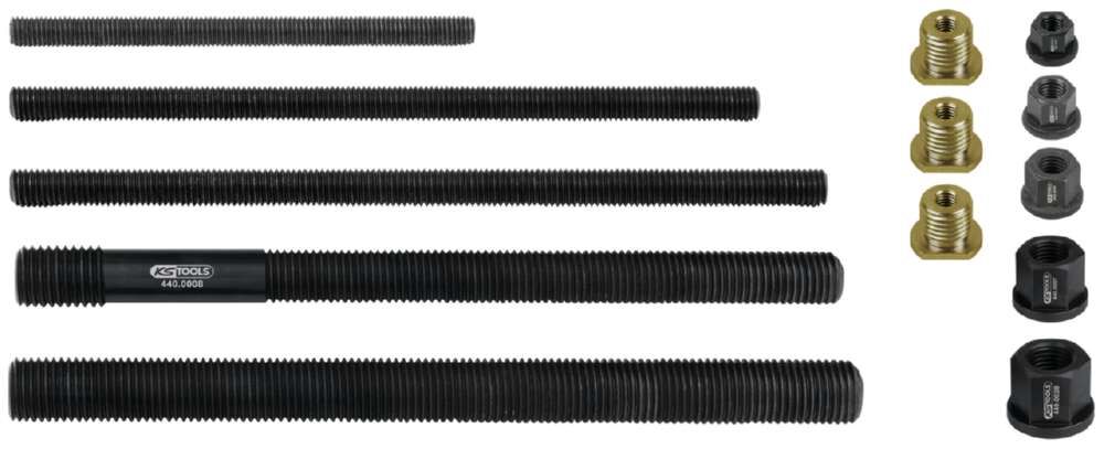 KS Tools Zugstangen Kragenmutter Adapter Satz 13 Teile Produktbild KS Tools Zugstangen Kragenmutter Adapter Satz 13 Teile