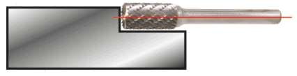 KS Tools HM Zylinder Frässtift Form A mit Stirnverzahnung 3 mm KS Tools HM Zylinder Frässtift Form A mit Stirnverzahnung 3 mm