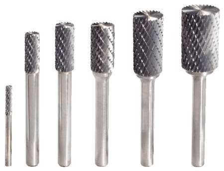 KS Tools HM Zylinder Frässtift Form A mit Stirnverzahnung 8 mm Produktbild KS Tools HM Zylinder Frässtift Form A mit Stirnverzahnung 8 mm