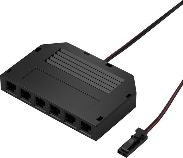 Magic LED 6-fach Verteiler 12V L 2000mm, schwarz Produktbild Magic LED 6-fach Verteiler 12V L 2000mm, schwarz