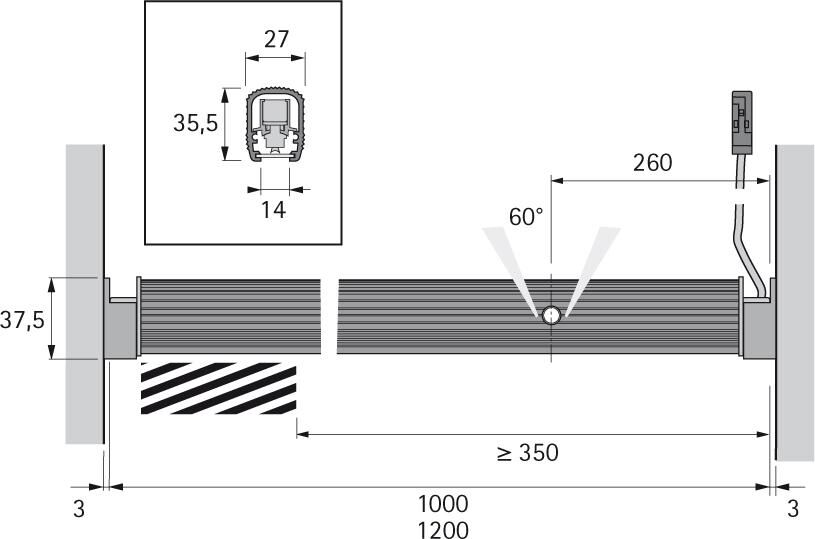 Magic LED Lite Pipe 1.2m,Alu,nw12VDC, 5.5W, 2.2m LTG, M1 Produktbild Magic LED Lite Pipe 1.2m,Alu,nw12VDC, 5.5W, 2.2m LTG, M1 bild 2