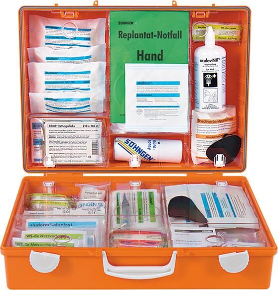 Söhngen Erste Hilfe Koffer MT-CD Holzbearbeitung orange - offen Produktbild Söhngen Erste Hilfe Koffer MT-CD Holzbearbeitung orange - offen bild 2