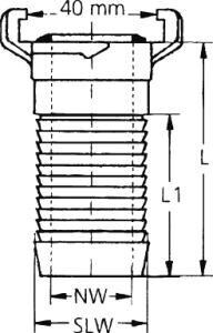 Geka plus-Schlauchstück 2000, MS,3/4", 19mm,SB Produktbild Geka plus-Schlauchstück 2000, MS,3/4", 19mm,SB bild 2
