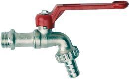 Sanitop Wingenroth Kugelauslaufventil matt-verchromt 1/2" Produktbild Sanitop Wingenroth Kugelauslaufventil matt-verchromt 1/2"