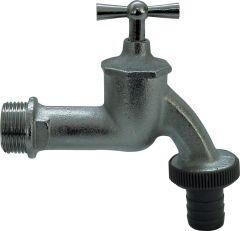 Sanitop Wingenroth Auslaufventil matt-verchromt 3/4" Produktbild Sanitop Wingenroth Auslaufventil matt-verchromt 3/4"