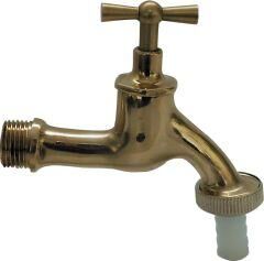Sanitop Wingenroth Auslaufventil 1/2" mess. Knebelob.+Schlauchv. Sanitop Wingenroth Auslaufventil 1/2" mess. Knebelob.+Schlauchv.