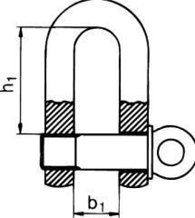 Pösamo Schäkel gerade (SB) A4 8,0mm-1/3" a 1Stk Pösamo Schäkel gerade (SB) A4 8,0mm-1/3" a 1Stk