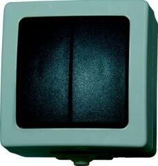 Kopp Serienschalter AP/FR Nautic grau Produktbild Kopp Serienschalter AP/FR Nautic grau