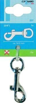 Pösamo Bolzenkarabiner (SB) vernickelt 82 mm a 1 Stk Produktbild Pösamo Bolzenkarabiner (SB) vernickelt 82 mm a 1 Stk