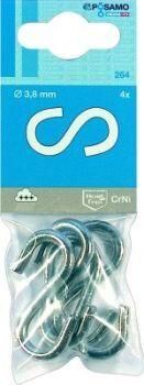 Pösamo Not S-Haken (SB) A2 3,8mm Produktbild Pösamo Not S-Haken (SB) A2 3,8mm