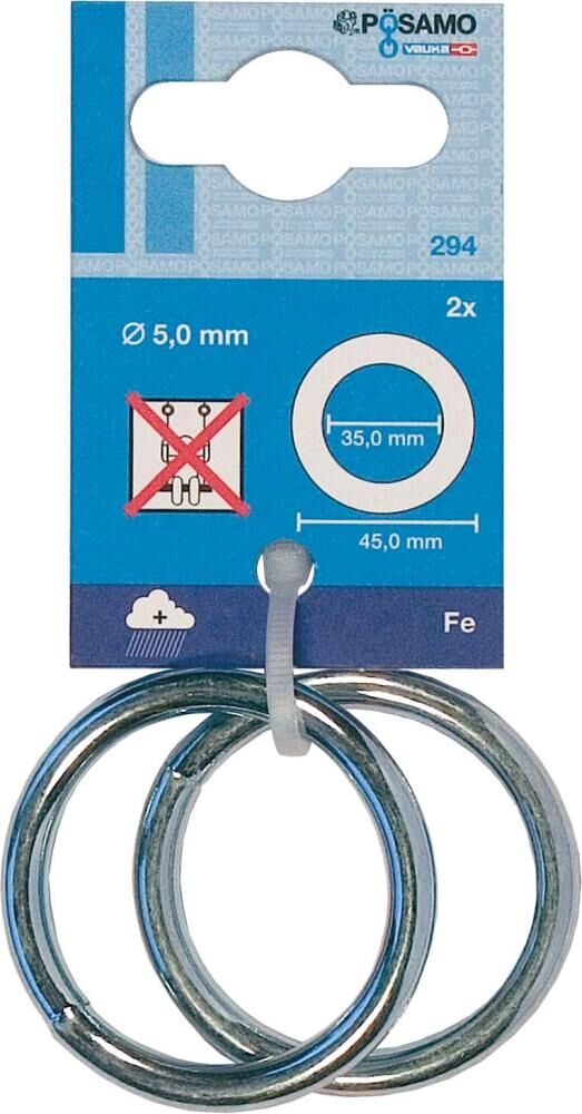 Pösamo Ring geschweißt Zn (SB) 5,0mm, Innen-Ø 35mm a 2 Produktbild Pösamo Ring geschweißt Zn (SB) 5,0mm, Innen-Ø 35mm a 2